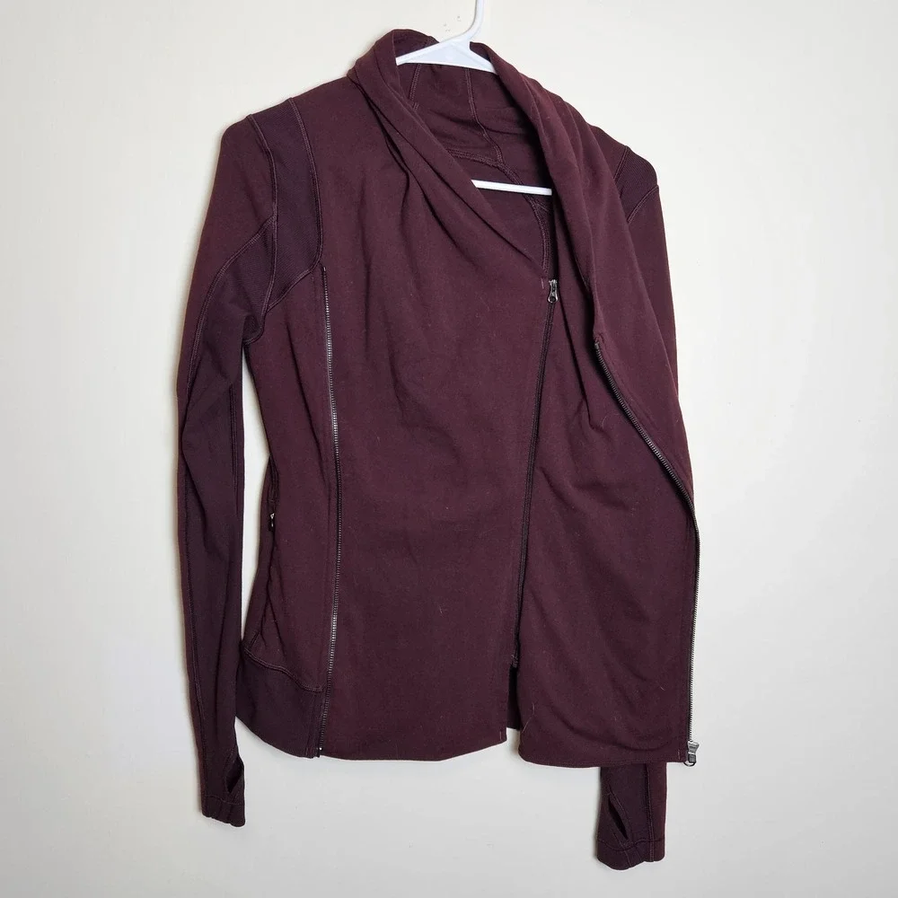 Lululemon Kanto Catch Me Jacket Women's Size‎ 6 Bordeaux Drama